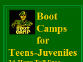 Boot Camps for Troubled Youths Teens Teenagers Kids Boys Girls Juveniles